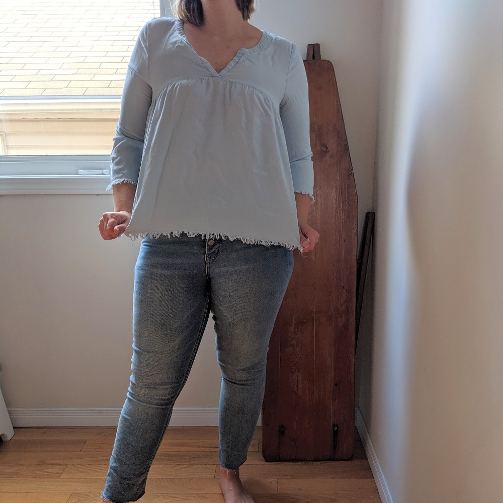 Aerie chambray top